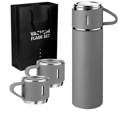 Termo con vasos conserva su temperatura