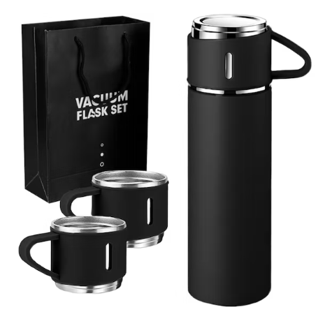 Termo con vasos conserva su temperatura