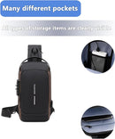 Bolso Anti Robo De Cuero Unisex