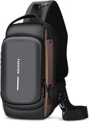 Bolso Anti Robo De Cuero Unisex